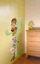 Stickers toise cow boy et indien