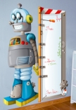 stickers toise effa�able � sec. Globule le robot avec sa toise, un stickers imprim� sur vinyle adh�sif d�coup� � la forme, avec finition effa�able � sec. Une mani�re ludique pour votre enfant de se mesurer � un robot.