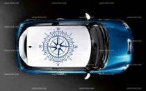 Stickers toit mini boussole