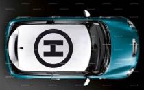 stickers toit mini logo helicoptere