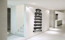 Stickers tour de pise pour cr�er une d�co d\'int�rieur sur l\'italie