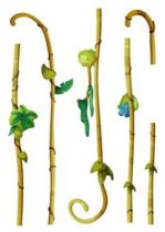 Stickers trois lianes � assembler.