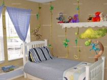 Stickers d�coratifs enfants trois lianes � assembler imprim�es sur adh�sifs d�coup�s � la forme. Vous pouvez choisir la longueur de vos lianes gr�ce aux �l�ments compl�mentaires.