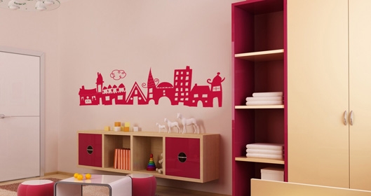 stickers enfant ville