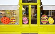 Stickers �ufs de P�ques pour vitrine