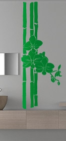 stickers mural bambou