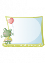 Stickers velleda grenouille.