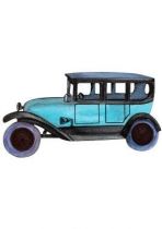 Stickers voiture ancienne bleue