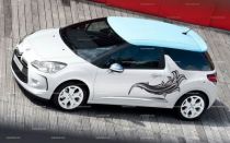 stickers voiture volute florale