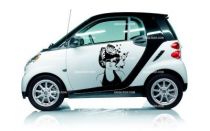 Stickers voiture femme