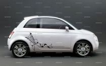 stickers voiture corsage ruban n�ud