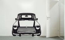 Stickers voiture mini. Un peu r�tro et tr�s symbolique des ann�es 50 la voici la petite mini Austin pour votre d�coration