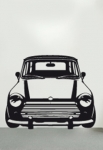 Stickers voiture mini. Un peu r�tro et tr�s symbolique des ann�es 50 la voici la petite mini Austin pour votre d�coration