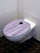 Stickers WC Cabanon violet.