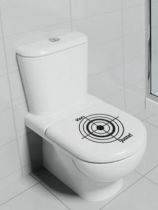 Stickers WC cible Vise juste