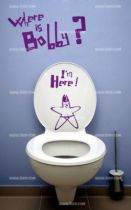 Stickers wc �toile