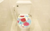 Stickers wc motifs floraux