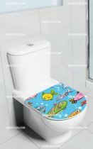 Stickers wc poissons dans l\'eau