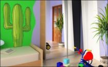 Le stickers western cactus pour d�corer une chambre d\'enfant
