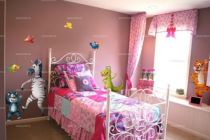 Stickers d�coratifs enfants z�bre et b�b� panth�re imprim�s sur adh�sifs d�coup�s � la forme.