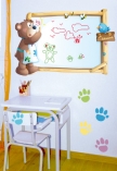 tableau effa�able� sec. Une mani�re ludique pour votre enfant d'�crire ou de dessiner. Visuel imprim� sur vinyle adh�sif d�coup� � la forme, avec finition effa�able � sec. Utilisable avec feutres iDzif velleda disponible dans la rubrique accessoires.