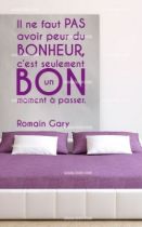 Stickers citation sur le bonheur