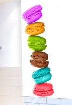 stickers frigo macarons