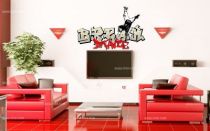 stickers muraux break dancer